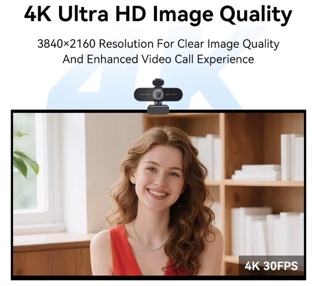 4K/1080P Webcam for PC/Computer