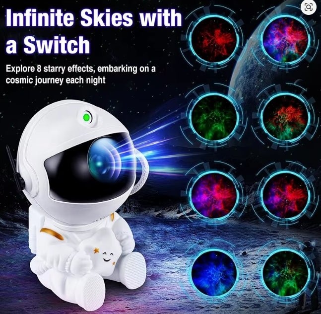 Astronaut Galaxy Projector Night Light