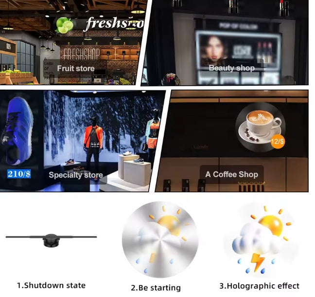 Hologram Fan HD Projector