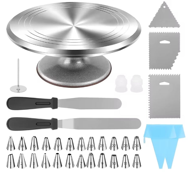 12 Inch Aluminum Alloy Cake Turntable