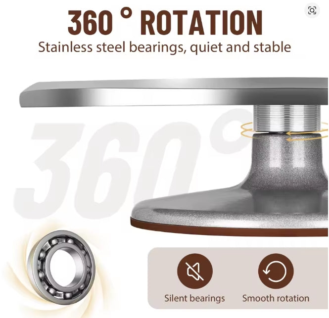 12 Inch Aluminum Alloy Cake Turntable