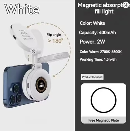 2-in-1 Magnetic Ring Light & Phone Holder