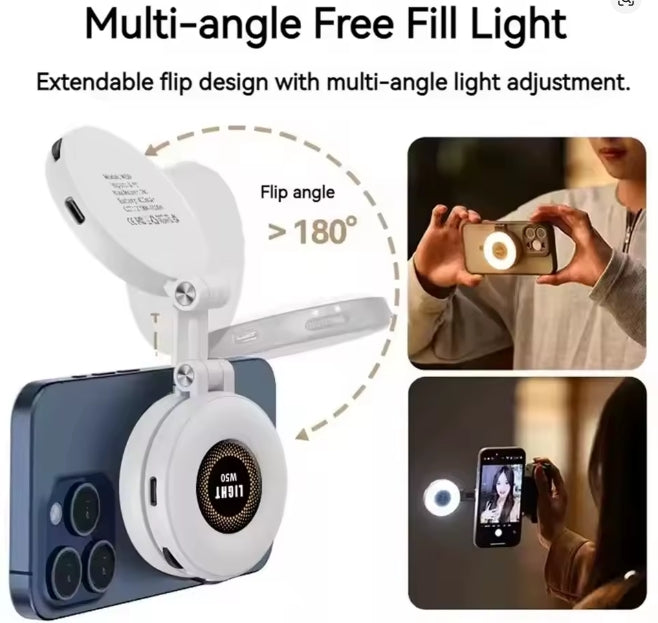 2-in-1 Magnetic Ring Light & Phone Holder