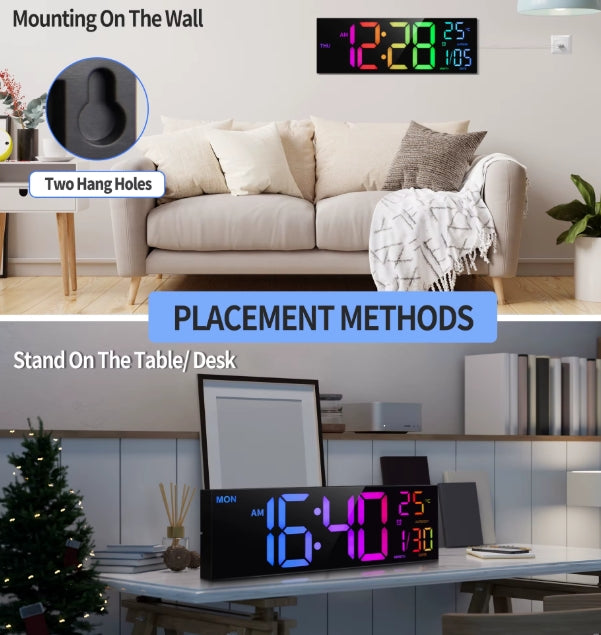 16" Large Digital Wall Clock